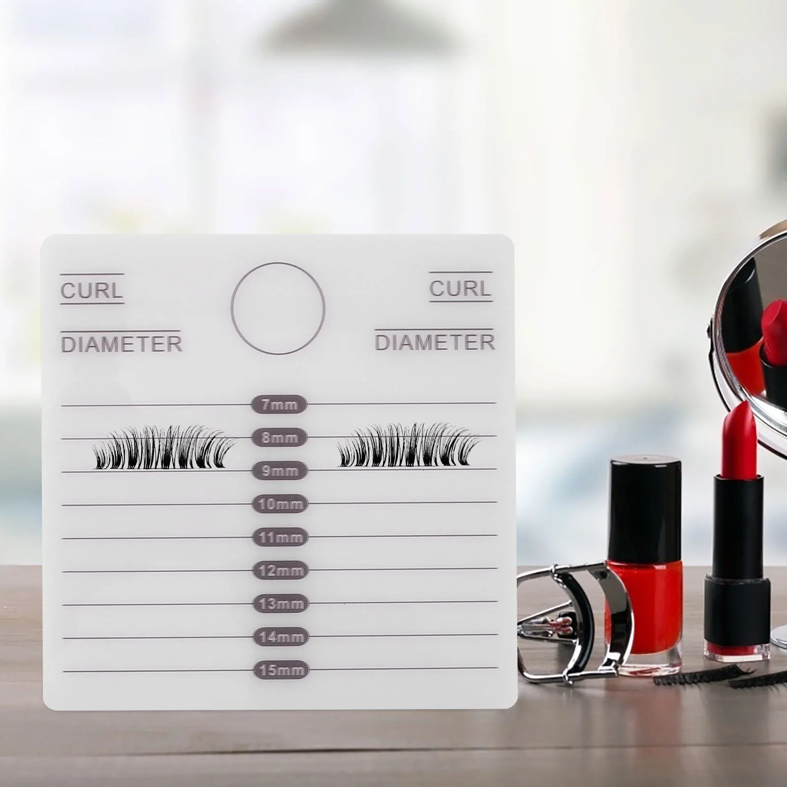 2Pcs Acrylic Lash Holder Board Eyelash Pallet Portable Lash Extension Tray False Eyelashes Organizer Eyelash Grafting Tool