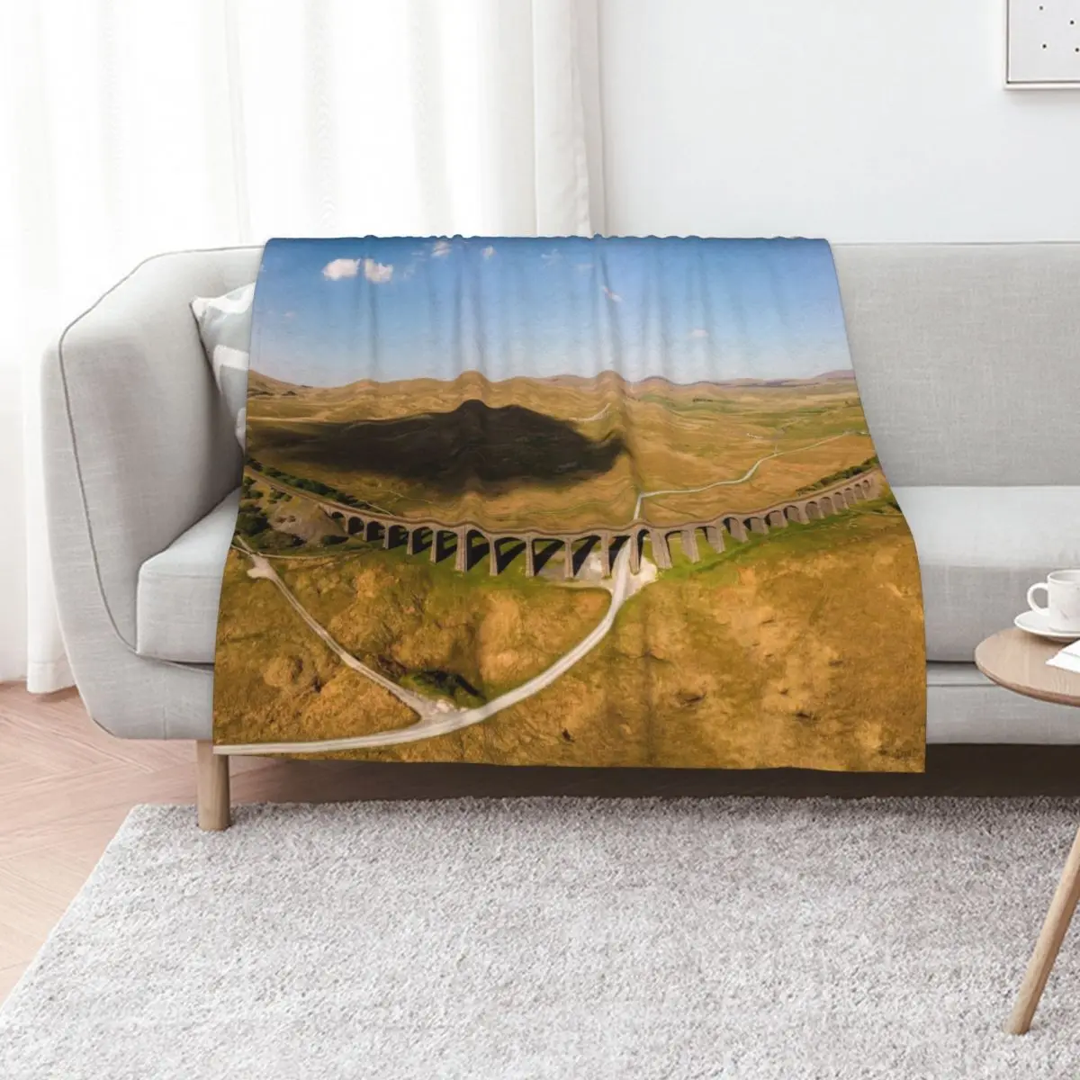 

Ribblehead Viaduct Throw Blanket Flannel christmas decoration Hair Bed Fashionable Blankets