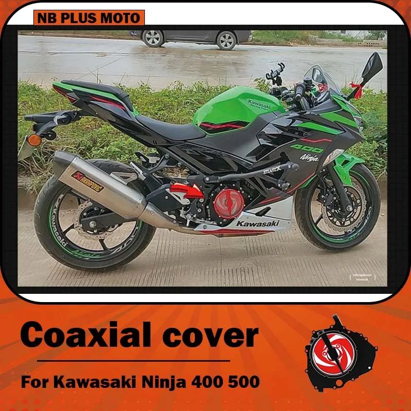 

【Premium】For Kawasaki Ninja 400 ninja 500 modified transparent engine side cover, Z400 engine decorative cover