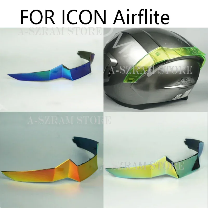 Motorcycle Helmet Tail Electroplating Helmet Accessories FOR ICON Airflite Motor Bike Accessories Parts Helmet