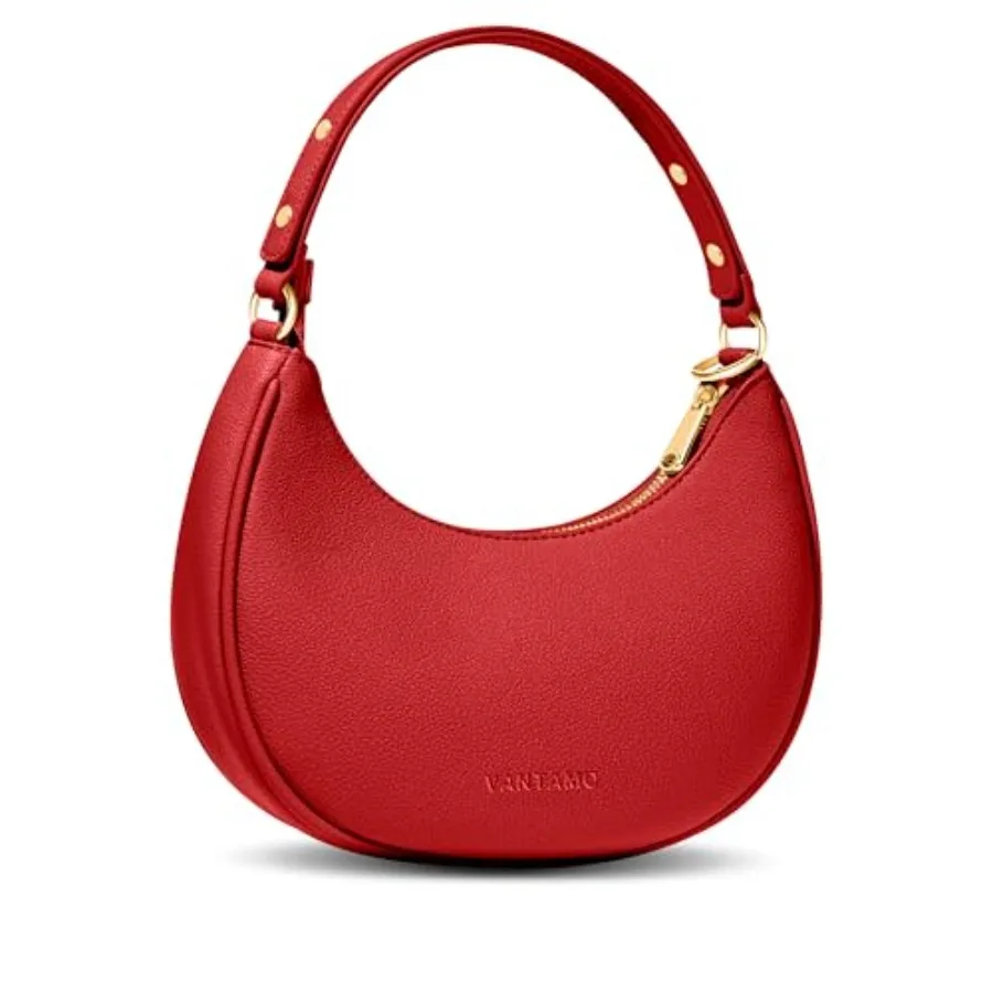 

Vantamo Crescent Bags For Women with RFID Protection Half Moon Clutch Purses for Women with Anti-Theft Clip for Extra Safety