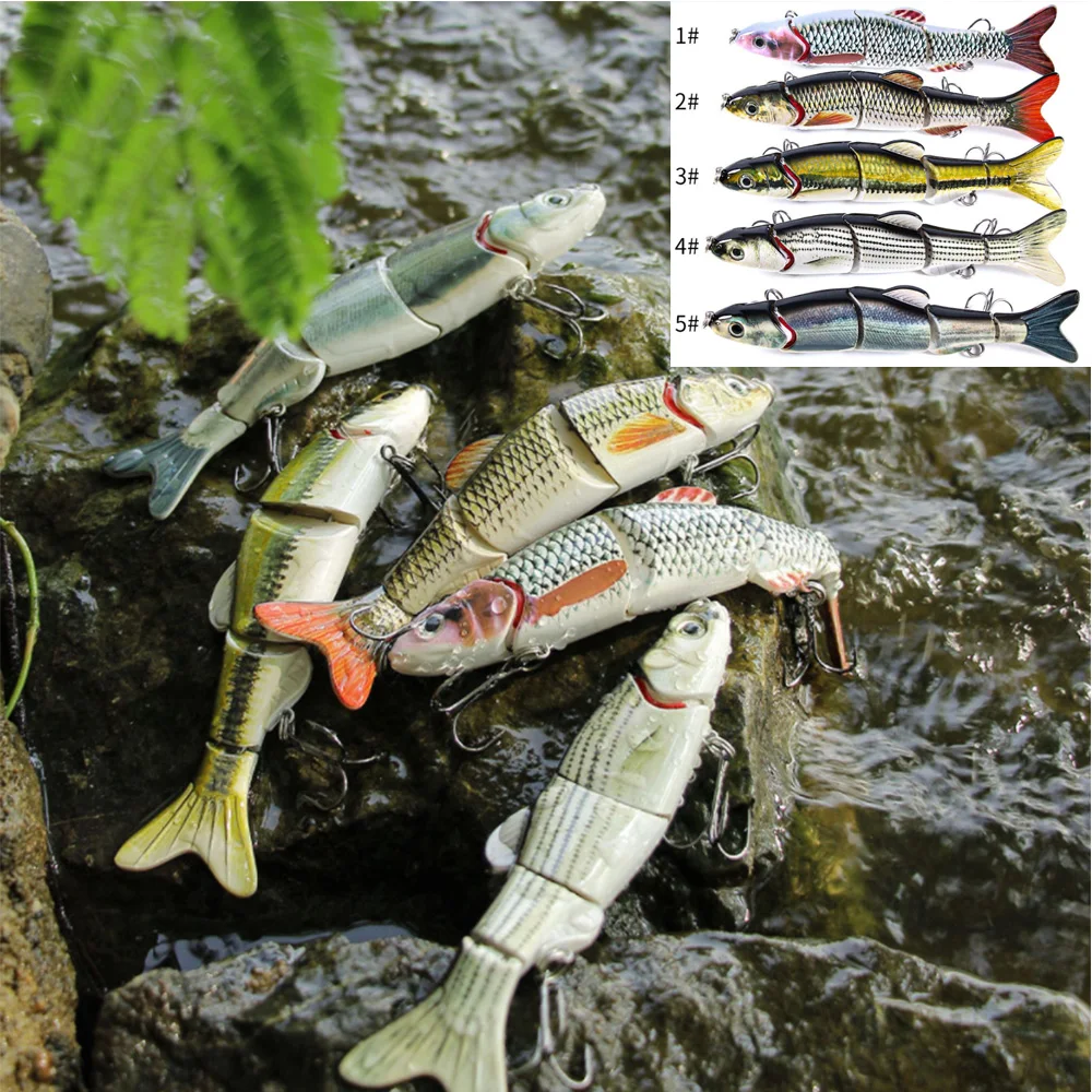 

Big Size Swimbait Lifelike Multi Jointed Fishing Lure 2# Hook 16cm 41g Glide Swim Wobblers Pike Muskie Walleye Sea Fishing Bait