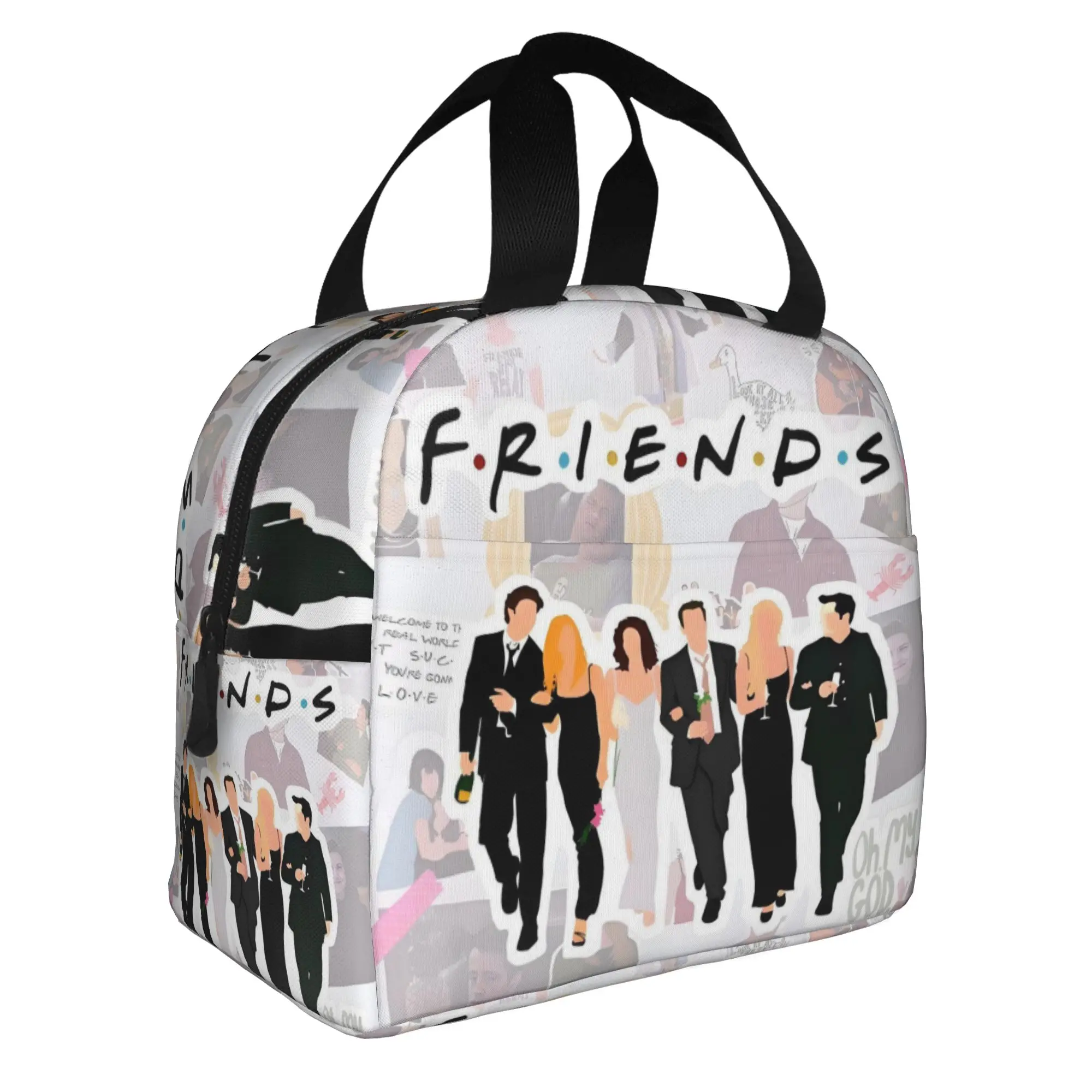 Friends TV Show Insulated Lunch Bag for Women Waterproof Classic TV Show Thermal Cooler Bento Box School