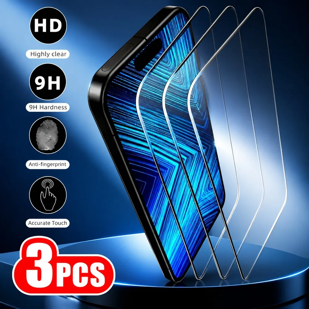 3PCS Tempered Glass For Oppo Reno16 5G Reno16 F 5G Reno16 FS 5G Reno16 Pro 5G Screen Protector For Oppo Reno 16c Reno15 Reno15 F