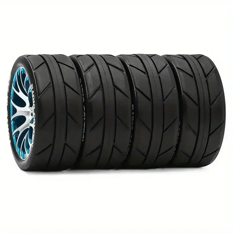 For MJX HYPER GO 14304 14303 14302 14301 Metal Wheel Tires 1/14 Rally CNC High Strength Metal Wheels Height increasing set - view 3
