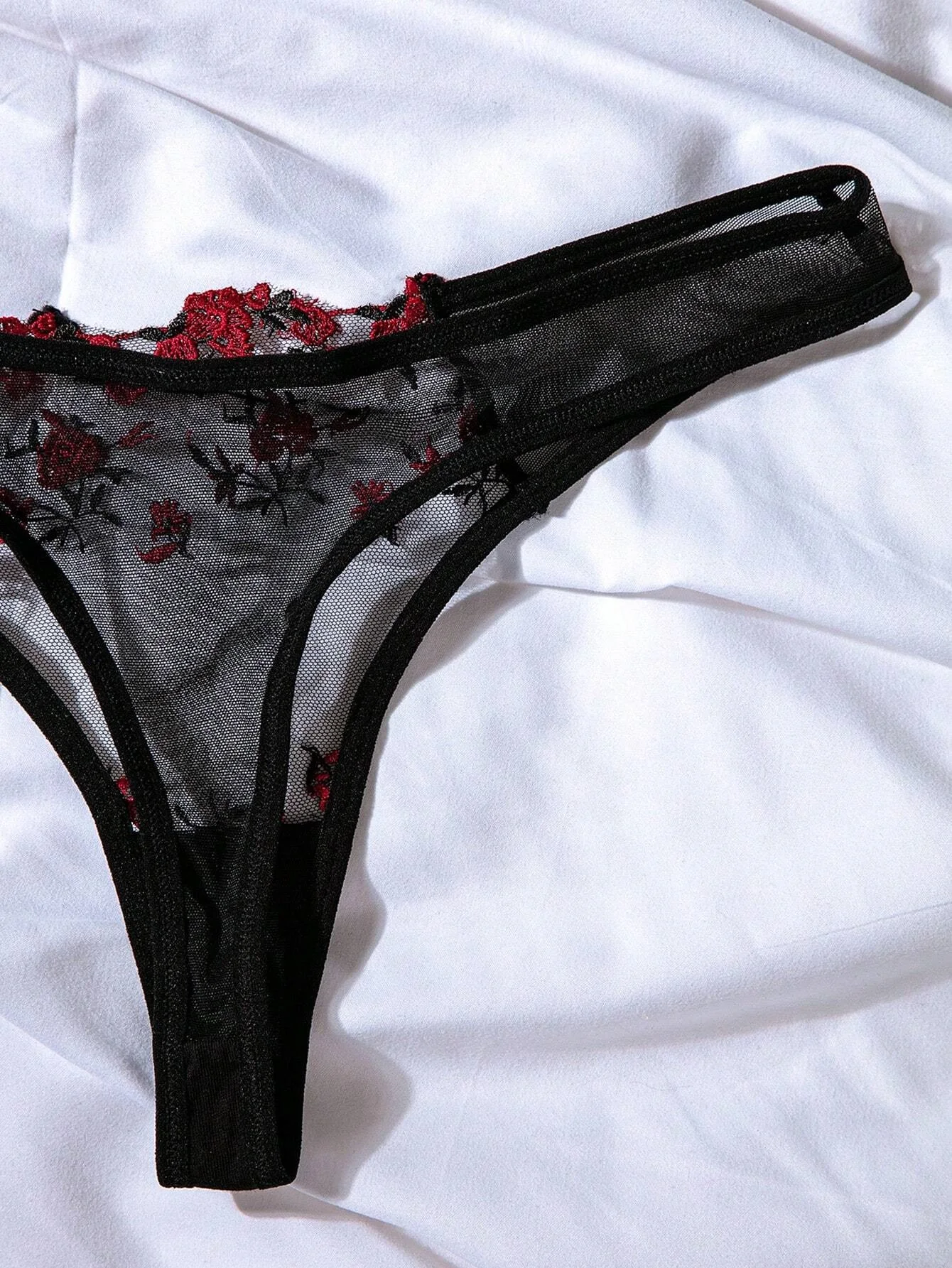 Fairy Bra Set Women Bralette 2-Piece Underwear Sets Floral Embroidery Steel Ring Bra And Panty Set - Image 6