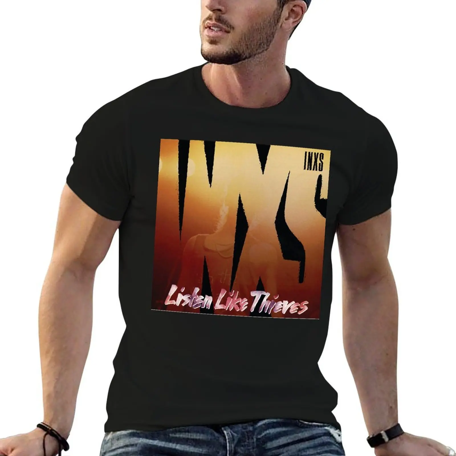 

íNXS Listen Like Thieves 1 Album Cover Essential T Shirt T-Shirt funny t shirts cotton T-Shirt