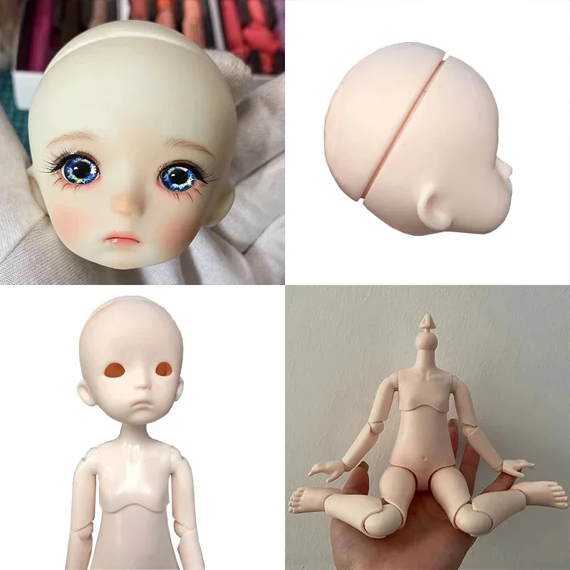 1/6 Bjd Doll Mechanical Joint Body 30cm Doll White / Nude Skin Practice Makeup Dolls Kids Girls Doll Toy Gift