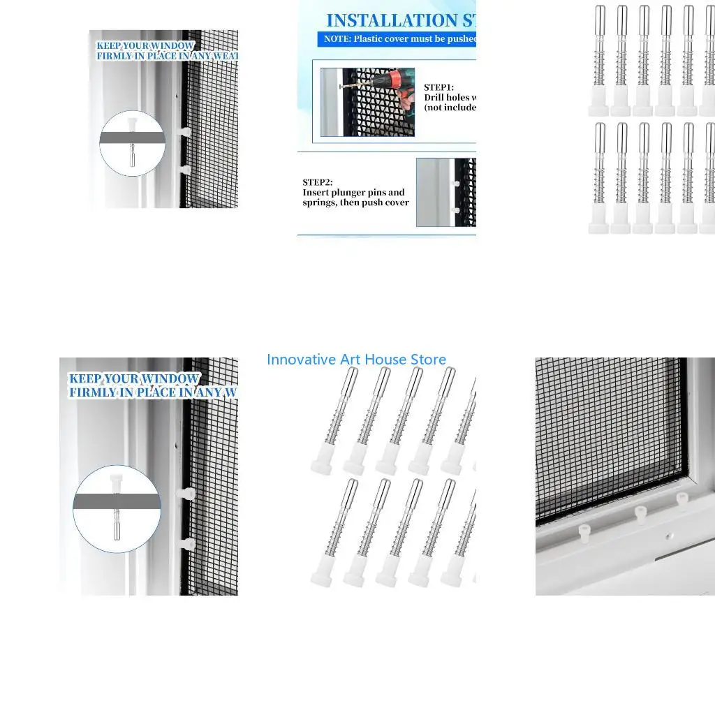 E1PC Steel Screen Plunger Pin ABS Caps Included Reliable Screen Hold for Home Use