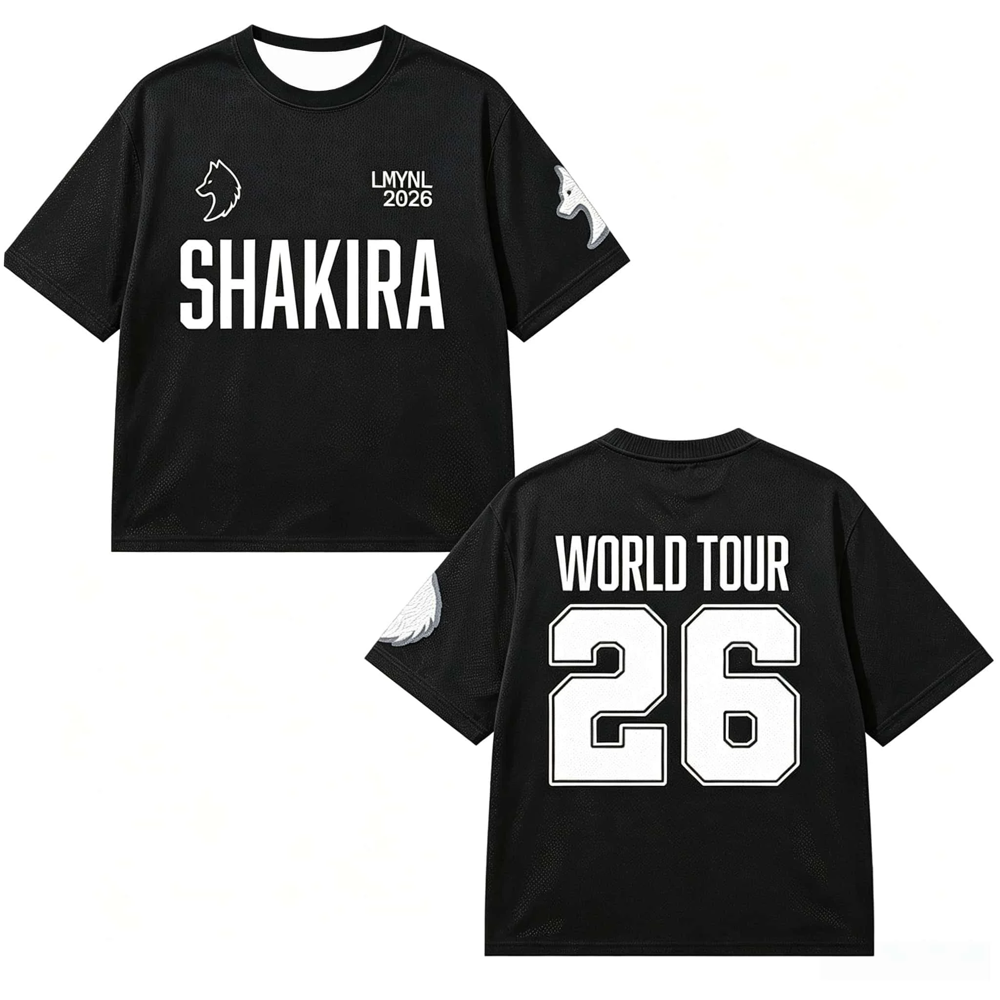 Brandneues Shakira 2026 World Tour T-Shirt Unisex Fan-T-Shirt Lässiges Street-Style-Oberteil Kurzarm für Erwachsene & Kinder Familien-Matching – Detail 9