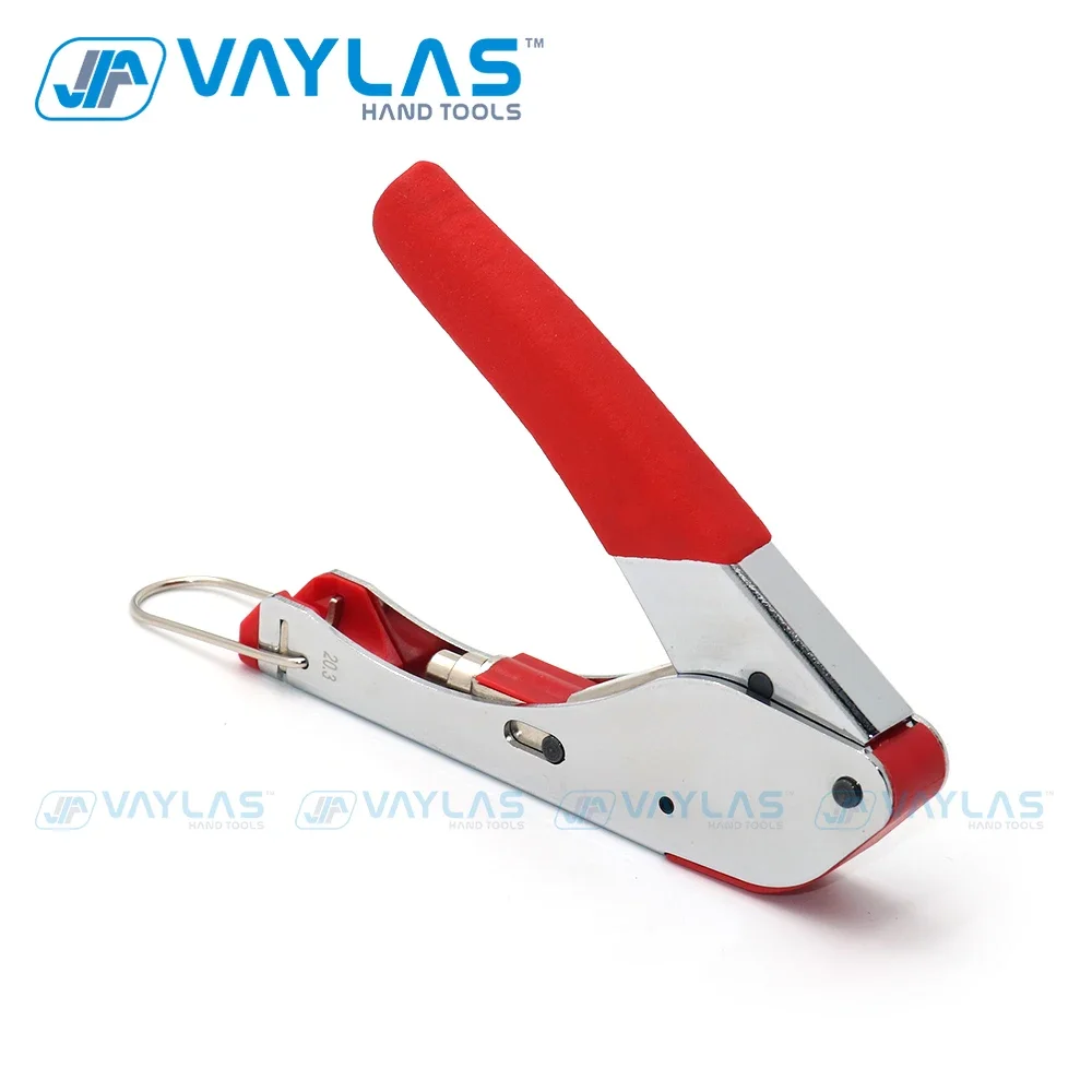 Vaylas f-tipo fio coaxial crimper alicate kit de ferramentas de compressão manual conjunto de ferramentas de friso coaxial para conectores rg59 rg6