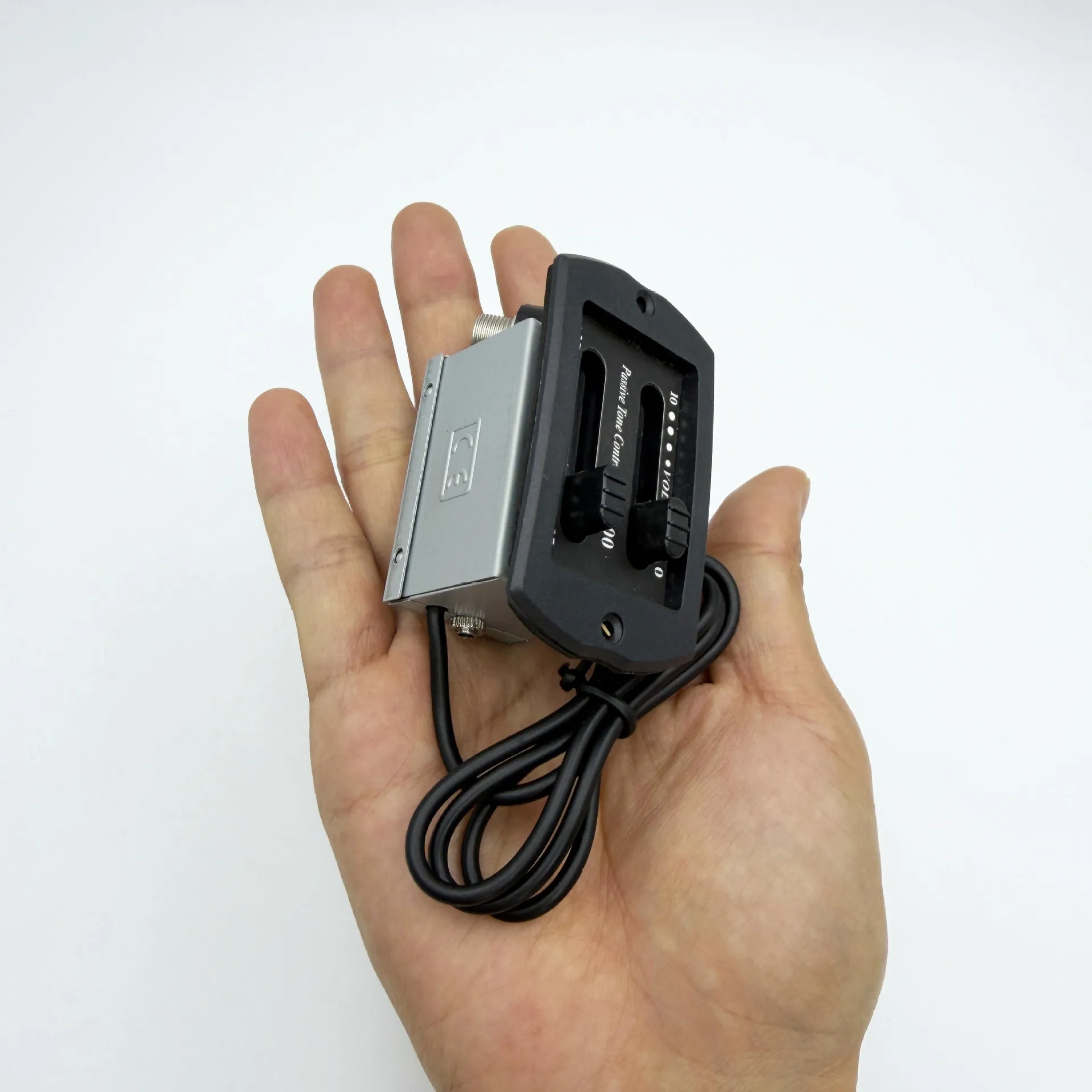 PS-900 Acoustic Guitar Pickup Passive 2-Band EQ Preamp with Piezo for Folk Guitar Ukulele No Battery Required
