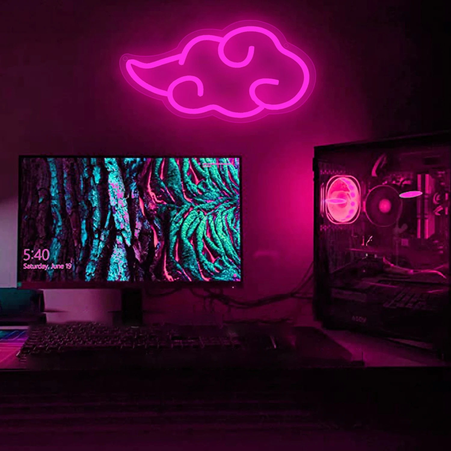 Cloud Neon Sign for Wall Decor Cool LED Lights USB Powered Neon Signs for Room Decoration Gift for Boy or Girls