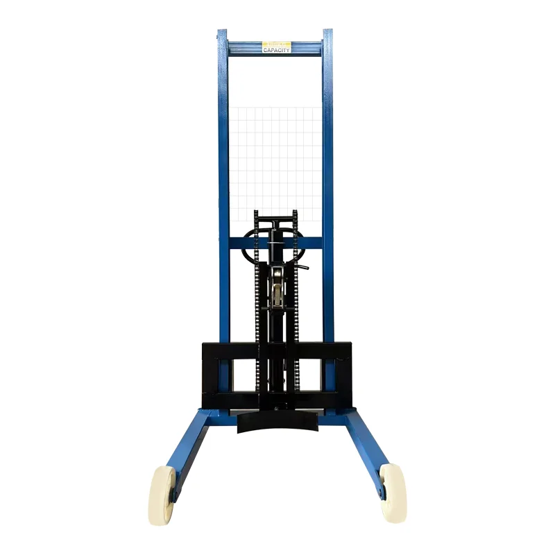 Portable Electric Forklift 1t 1.6m Truck Mounted Forklift Battery Operated Self Loading Forklift Semi-Electric Stacker