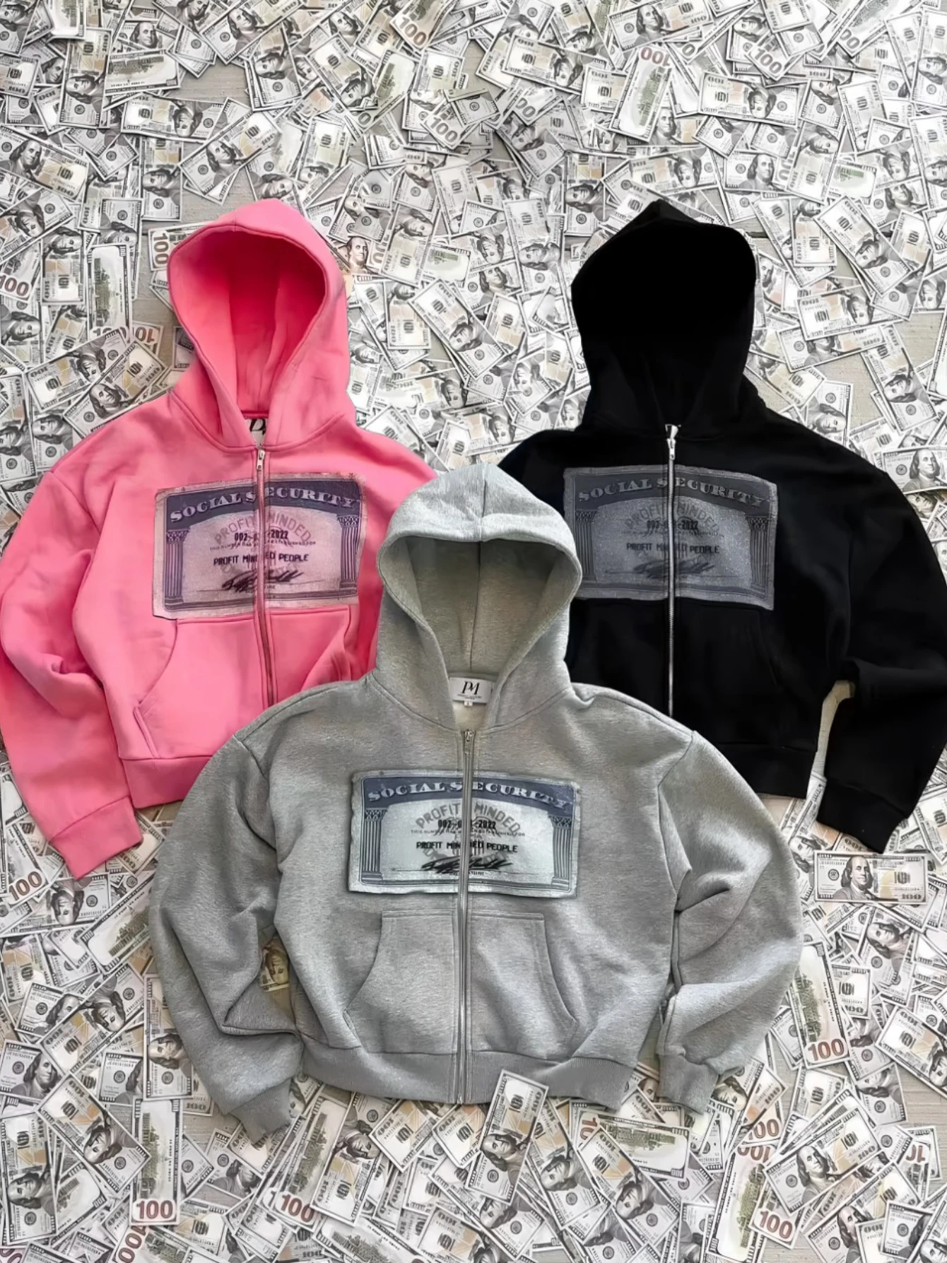 سترات خريفية رمادية عتيقة للرجال على طراز الهيب هوب في الشارع مع قلنسوة Y2K سترة بقلنسوة لطيفة للزوجين #3