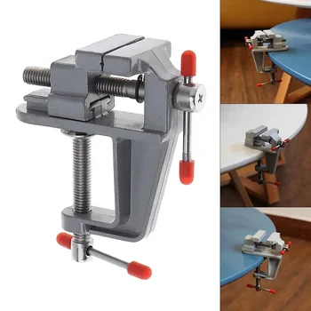 Mini alüminyum alaşım DIY çene tezgah kelepçe matkap basın yardımcısı mikro klip güç aracı aksesuarları için sıkma masa su pompası