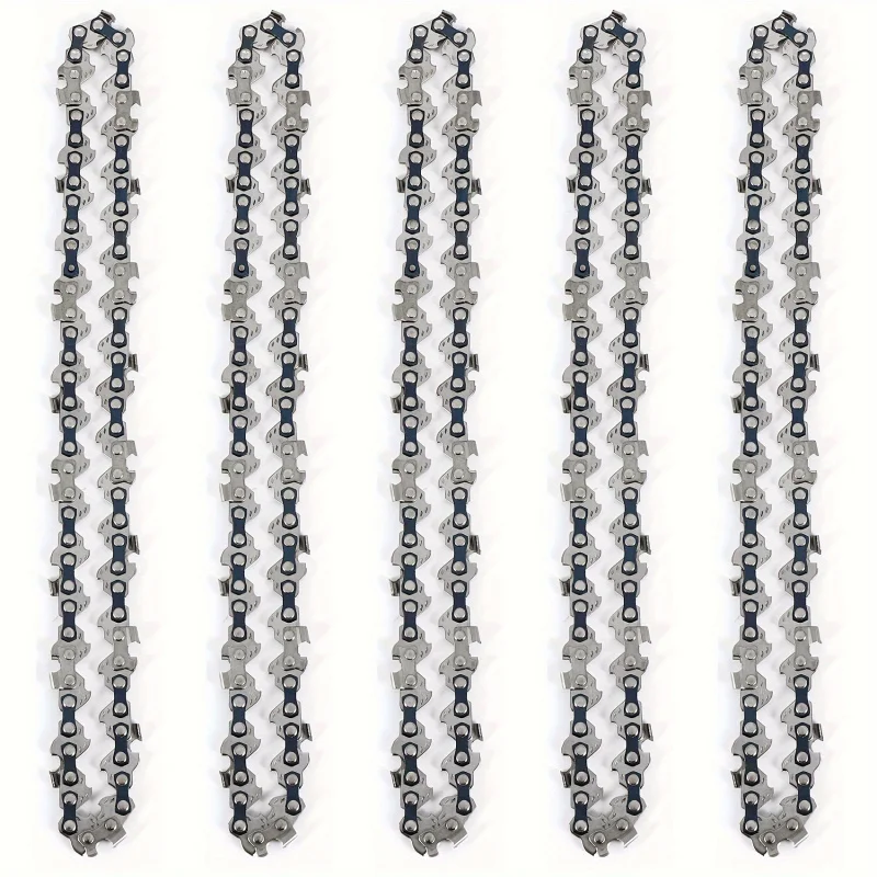 5pcs 6Inch Mini Chainsaw Chain Equipped With Replacement Saw Blade，Portable Chainsaw6Inch Replacement Chain