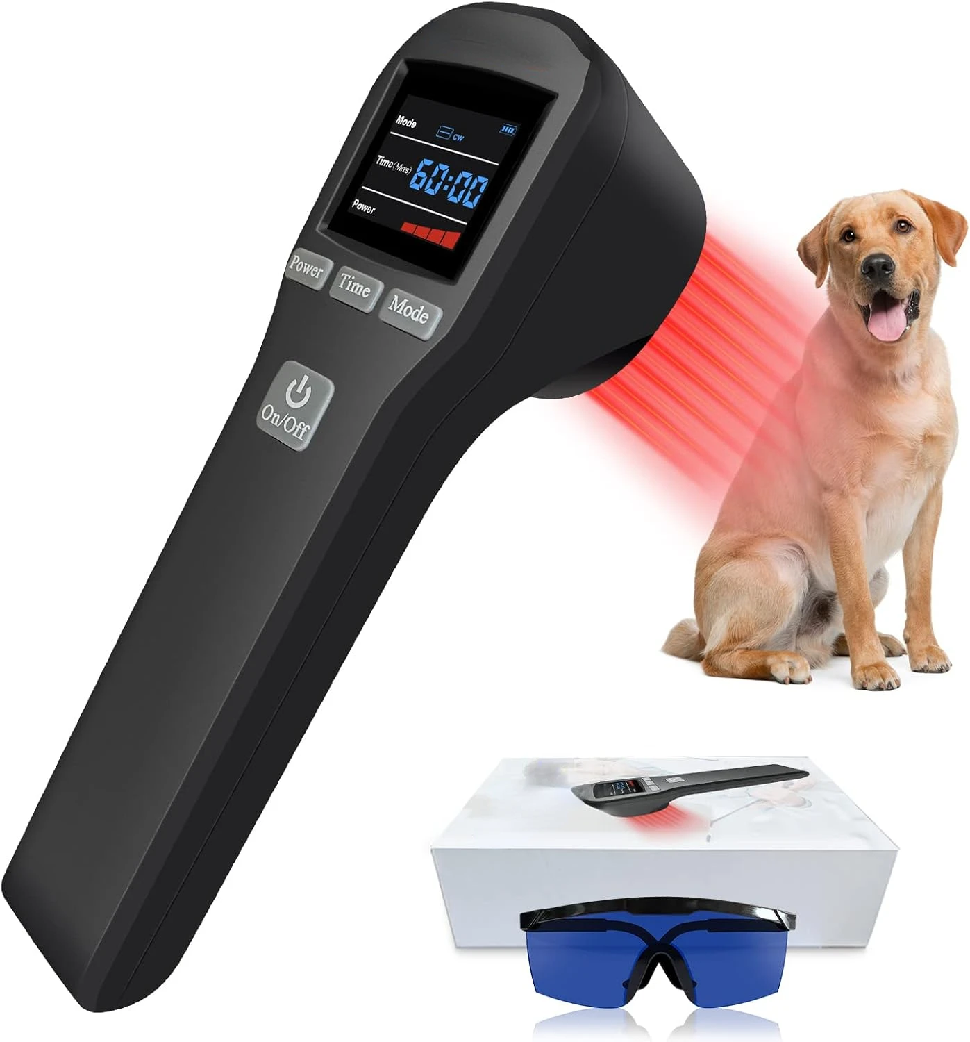 Cold Laser Therapy Device for Muscle & Joint, 4x808nm+16x650nm, Pain Relief, Accelerate Healing