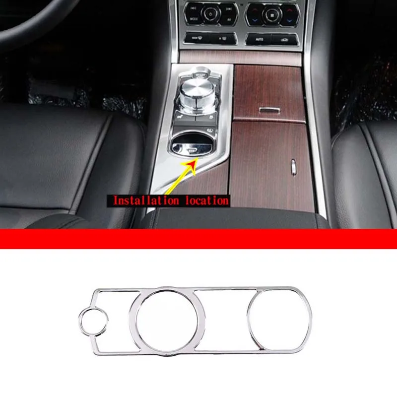Cornice Per Cambio Auto In Acciaio Inox – Adesivo Elegante Per Jaguar XF 2008-2015, Accessorio Stile Fai Da Te