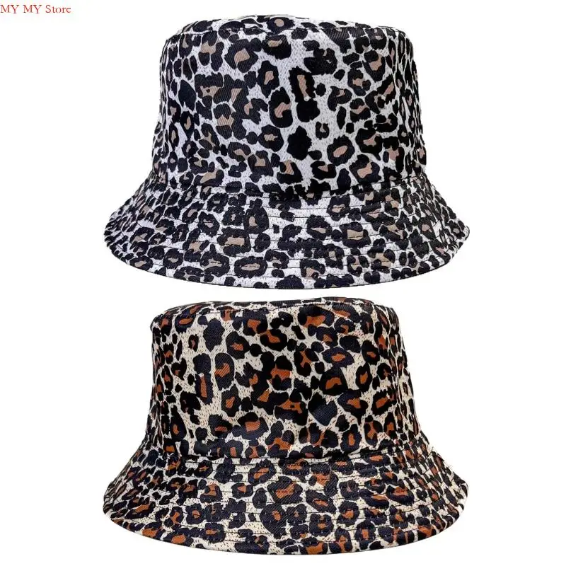 N1HE قبعة دلو مزدوجة الجوانب مع قبعة مطبوعة على شكل حيوانات تحجب الشمس للنساء، قبعة مرنة قابلة للطي، ملحقات مهرجان الموسيقى