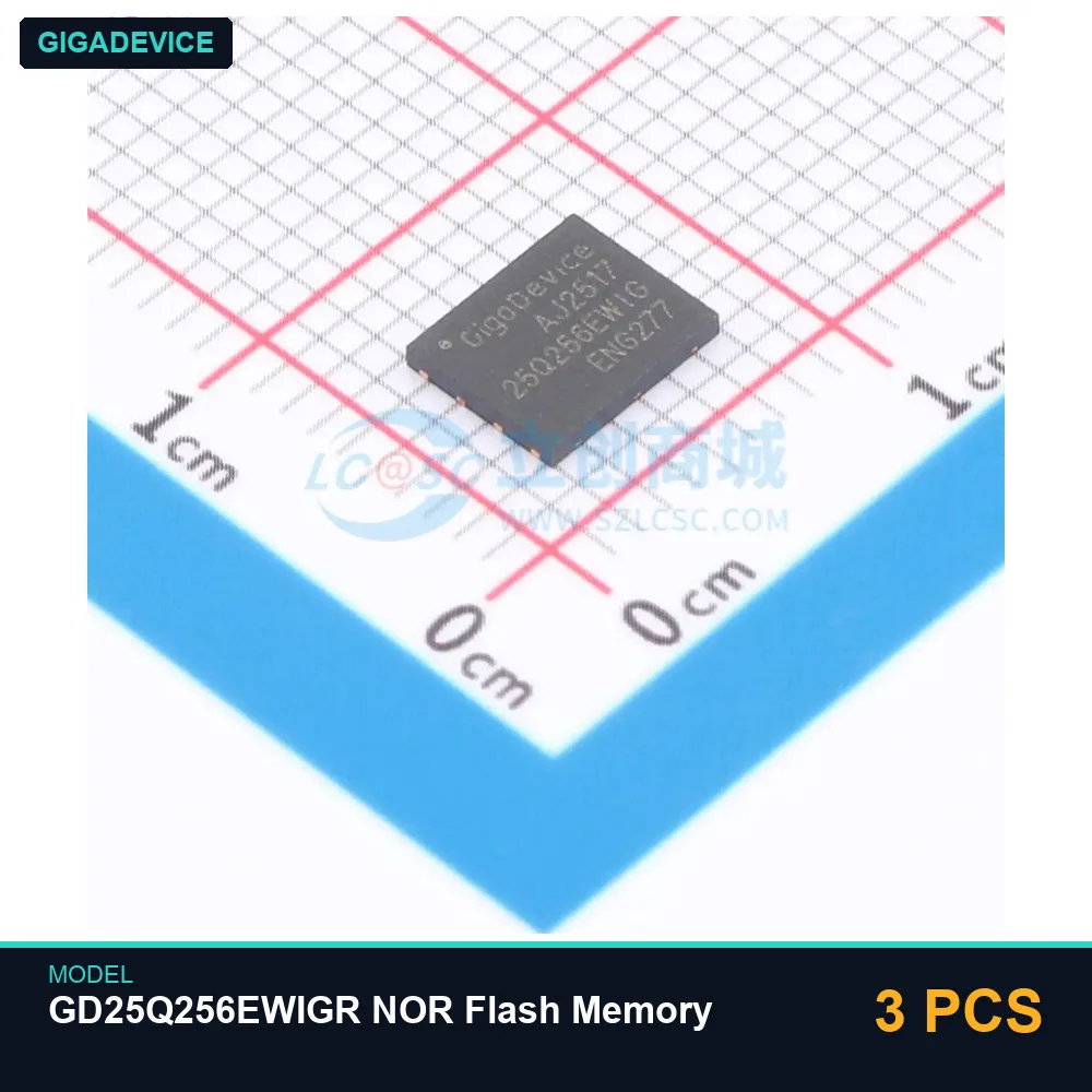 3 PCS GigaDevice GD25Q256EWIGR NOR Flash Memory