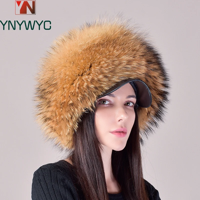 

2024 New Fashion Earflap Hat Winter Women's Hat Real Fox Fur Hats Headgear Russian Girls Real Fox Fur Beanies Cap