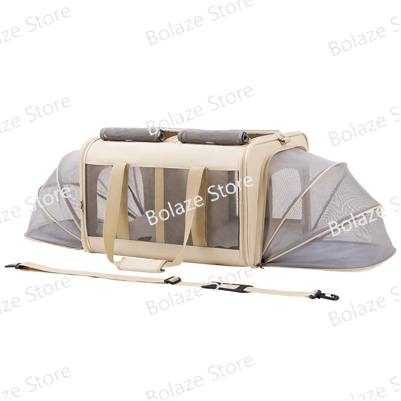 

Pet car cat carrier expandable cat hatchback isolation Car trunk Large breathable dog tent