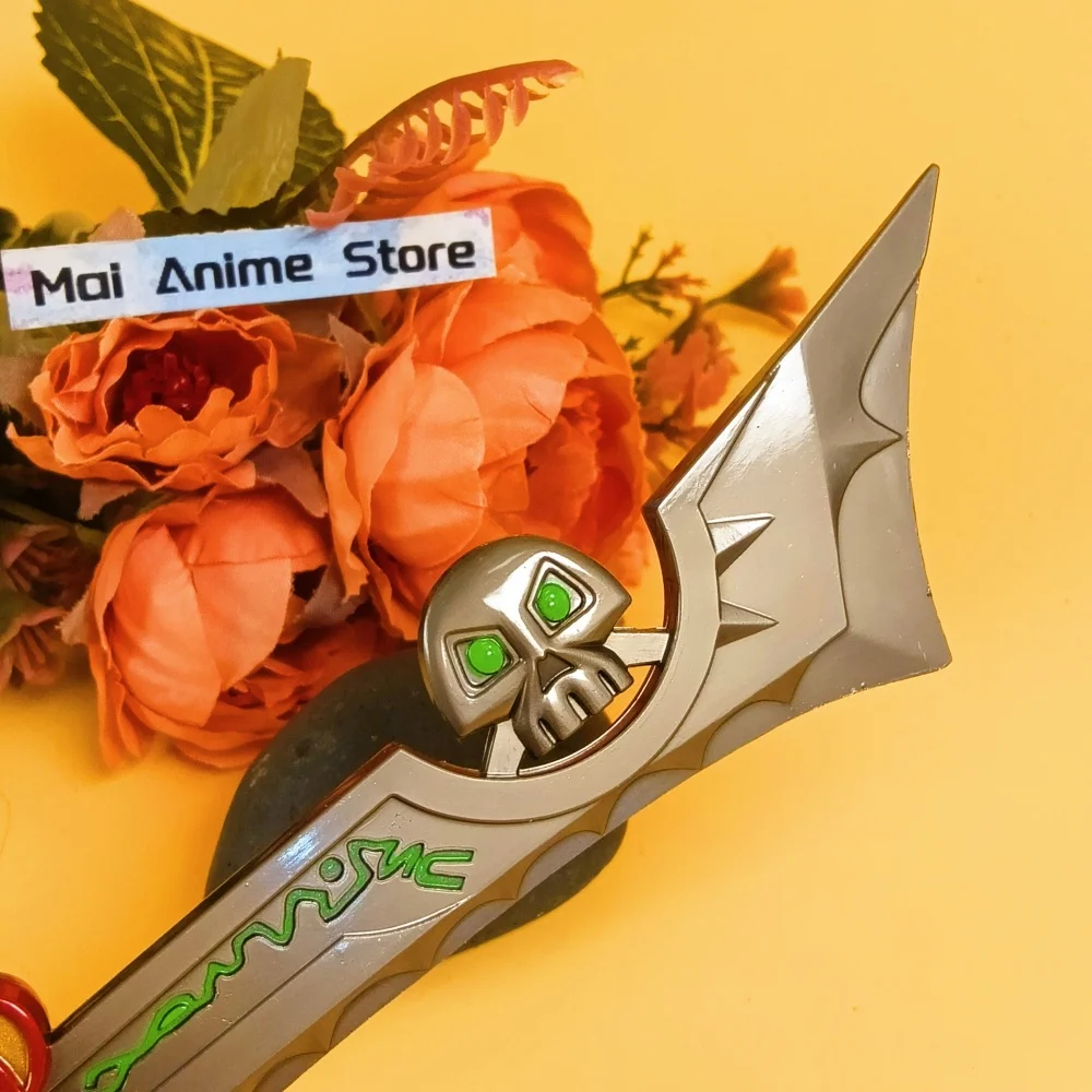 7인치 메탈 애쉬브링어 카타나 오리지널 사무라이 검 월드 오브 워크래프트 애니메이션 검 닌자 나이프 실물 크기 일본 카타나 장난감 선물