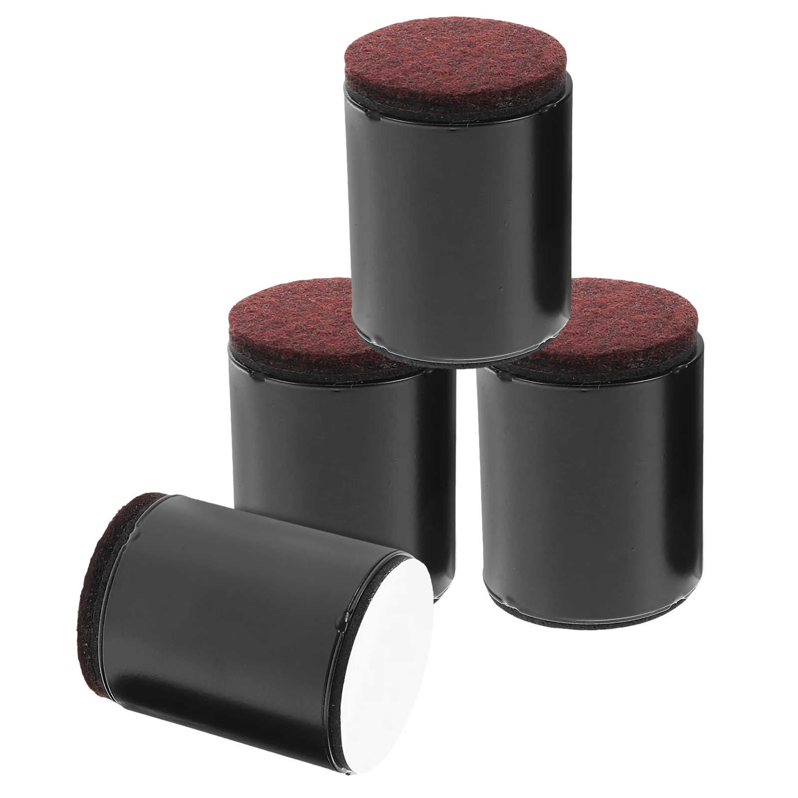 

4pcs Furniture Risers Black Booster Pad for Hardwood Floors Sofa Bed Table Chair Sturdy Durable Wide Application