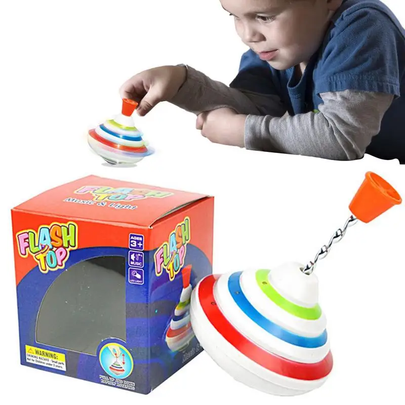 

Flashing Music Gyro Spinning Top Toy With LED And Music Peg-top Hand Spinner Gyro Toy Gift For Kids Spinning Toy Birthday Gift