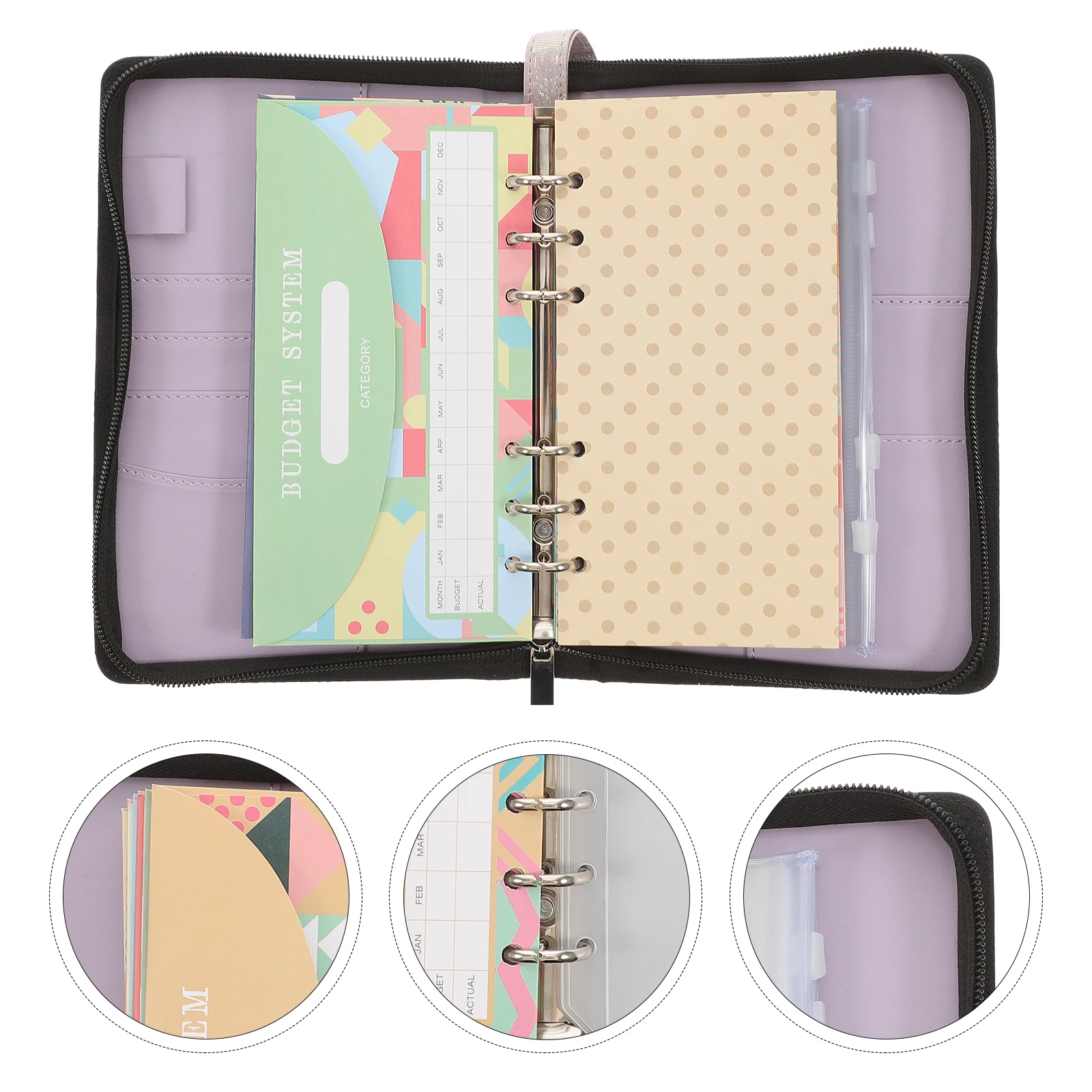 

1 Set Multifunctional Clutch Bag Creative Budget Envelope Wallet For Id Credit Card Cash Multiple Slots Storage Bag Portable