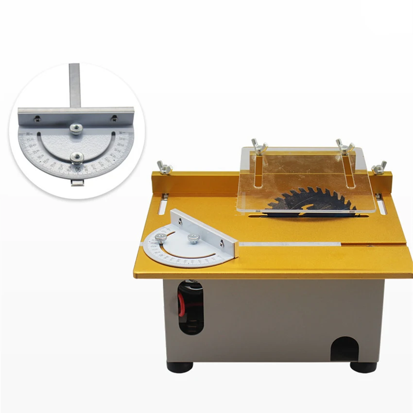 96W Desktop Mini Table Saw Professional Mini Cutting Machine DIY Electric Woodworking Household Cutting Machine 795 Motor 12-24V