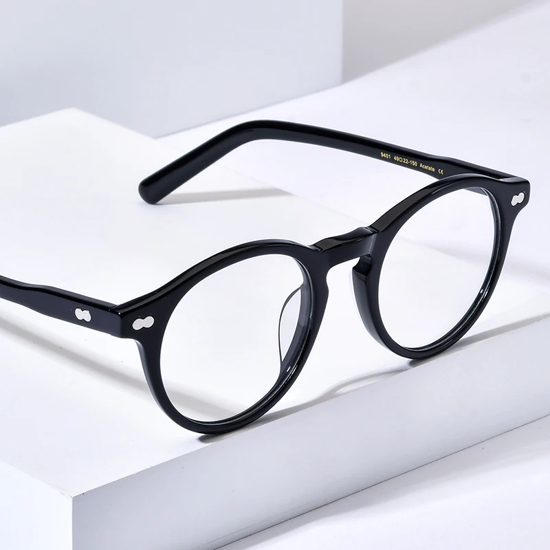 HEPIDEM Acetate Glasses Frame Women 2025 New Round Brand Designer Eyeglasses Japanese Handmade Spectacles Eyewear Miltzen 9401
