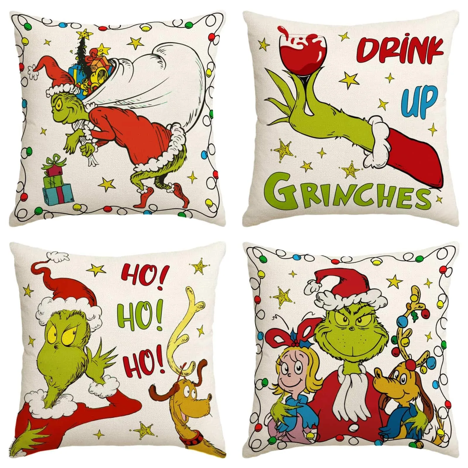 Merry Christmas, Throw Pillow Cover, 18 X 18 Inch, Winter Holiday, Cushion Cover Sofa Decoration, Christmas Decoration