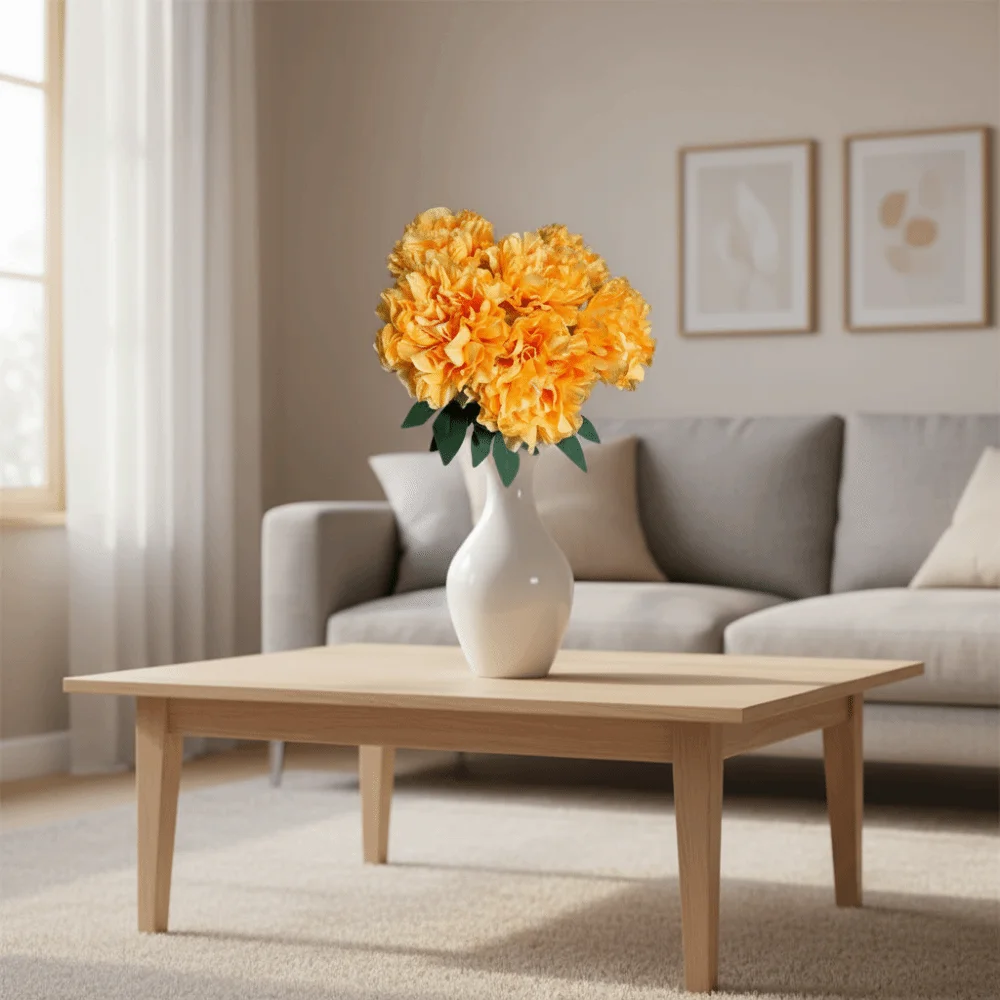 Flor Artificial Multicolor vívida, peonía, pétalos de seda, hojas, flor de simulación, 7 cabezas, arreglo Floral, flor de imitación, regalo de peonía