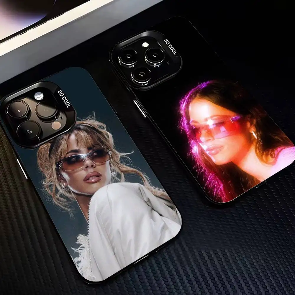 

1PC Tini T-Triple S-Stoessel Phone Case For iPhone17,16,15,14,13,12,11,Pro,MAX Gray Matte Silicone Black Cover
