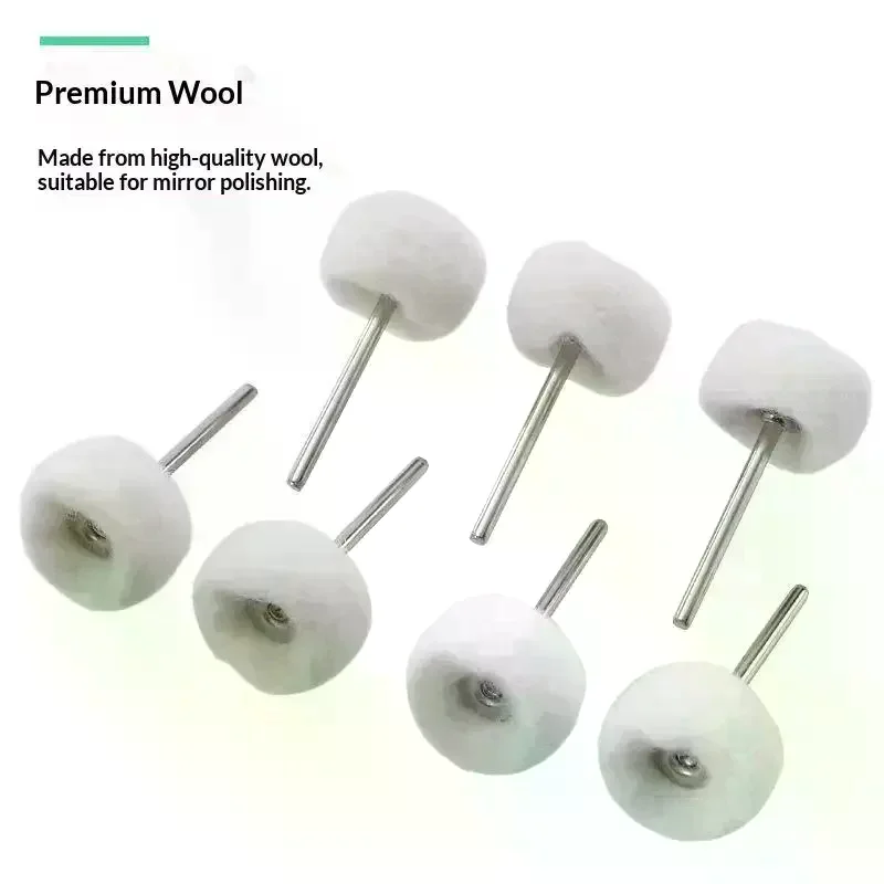 10Pcs Mini Grinding Sanding Head Abrasive Disc Felt 2.35/3mm Shank Buffing Wheels Metal Polish Brush Drill Rotary Tool