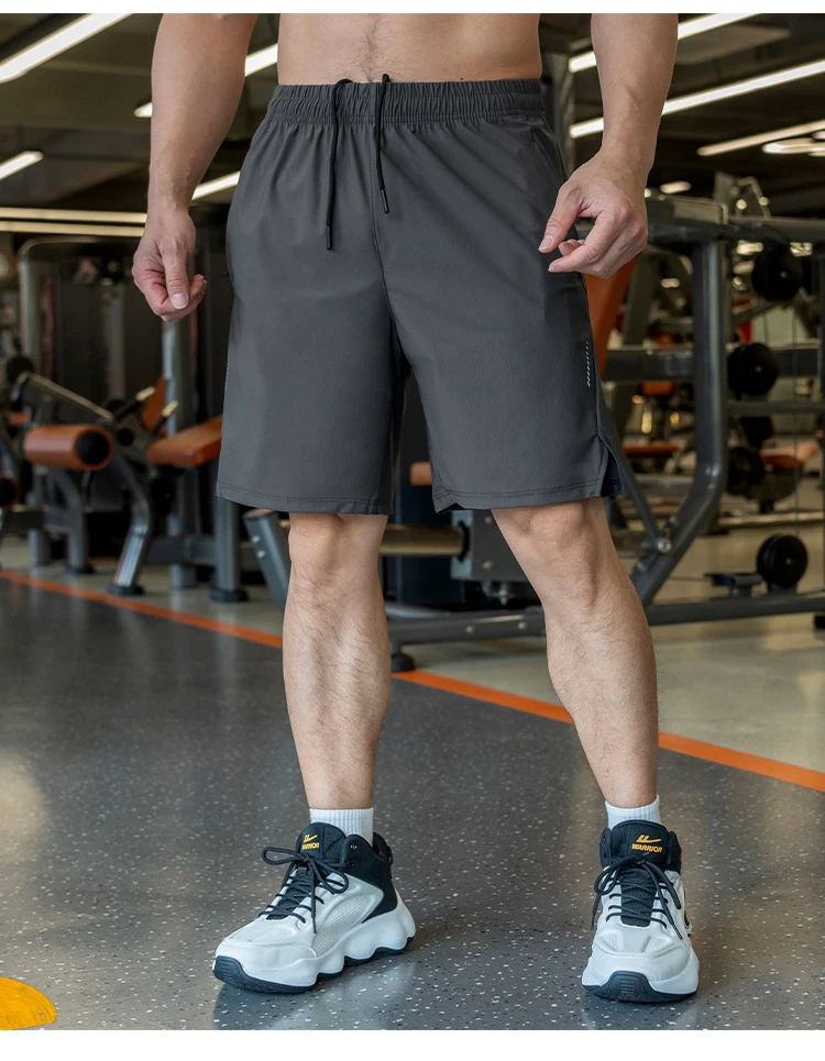 Mens Shorts Light Weight Thin Elasticity Pants Running Squat Fitness Training GYM Quick-drying Drawstring Shorts Sweatpants