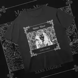 MALICE MIZER Retro Japan Band Merch Visual Kei Gothic Black Shirt