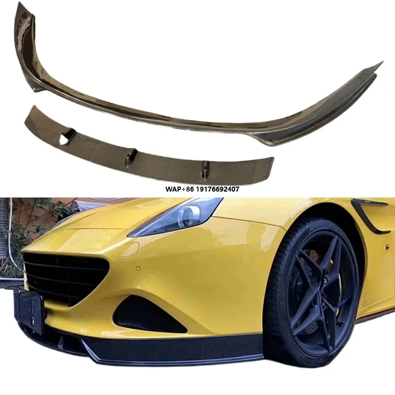 California Modified Carbon Fiber Refit Body Kit for 15-17 Front Lip Diffuser Bumper Cover