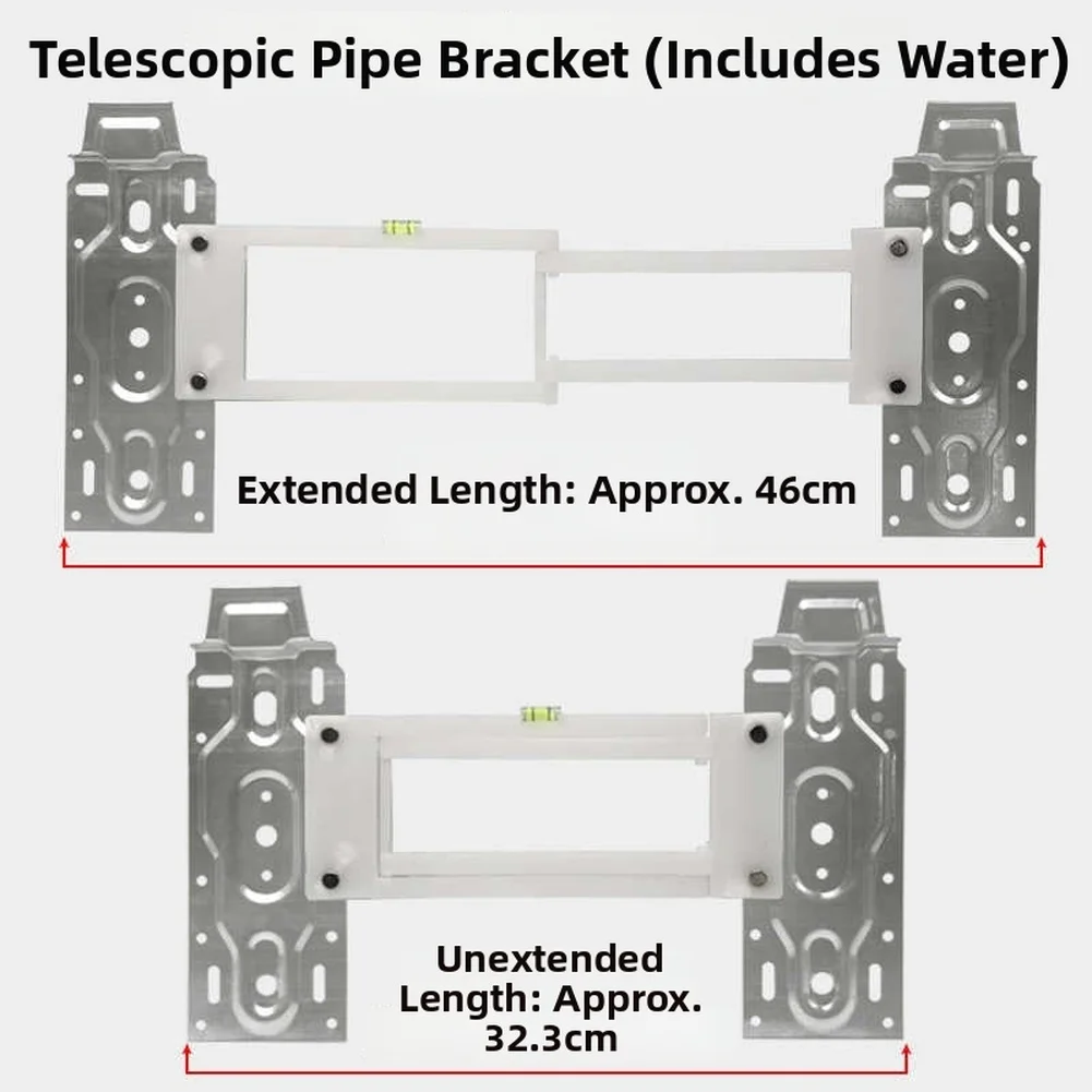 Metal Mounting Bracket for 1-3P Air Conditioner Indoor Units with Precision Leveler and 32.3-46cm Extension Range