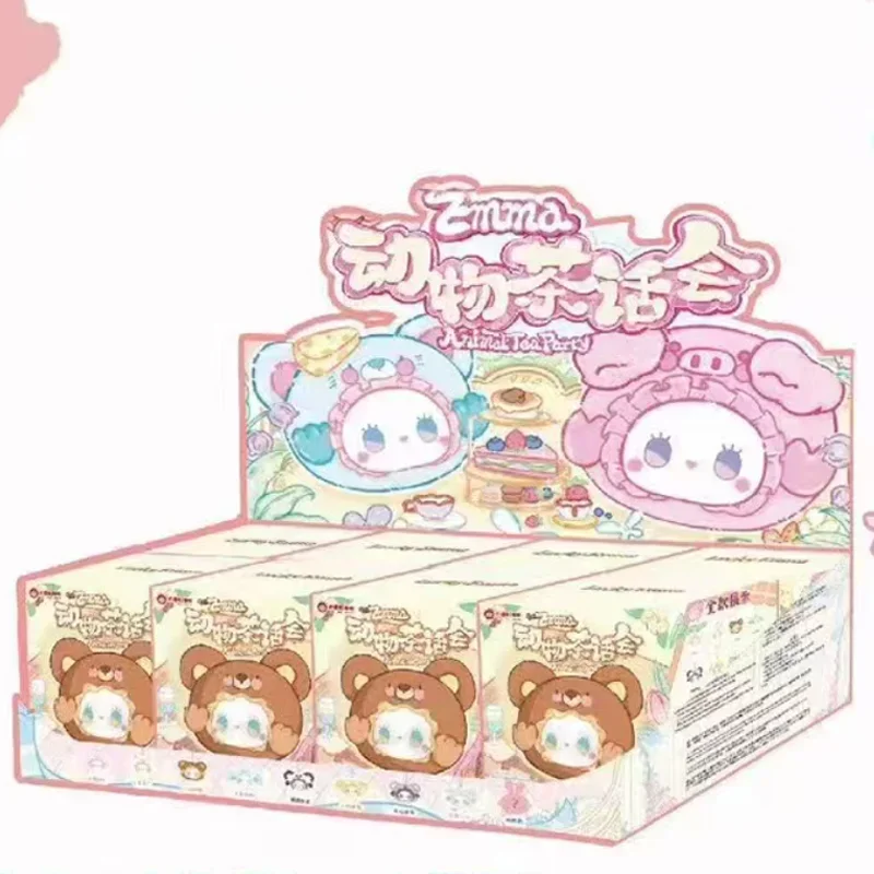 لوسي إيما الحيوان الشاي حفلة سلسلة الفينيل أفخم صندوق أعمى الكرتون kawaii الاتجاه دمية قلادة المفاتيح لعبة سر هدية صندوق مفاجأة #6