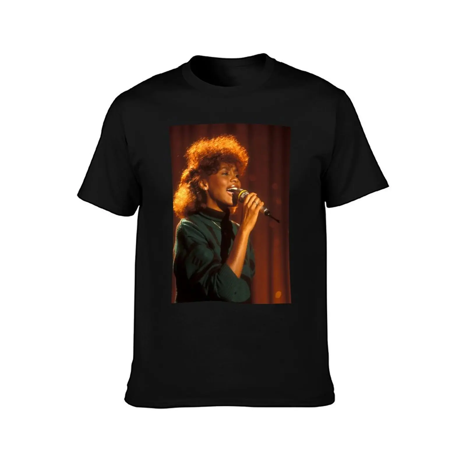 Whitney HoustonClassic T-Shirt High Elasticity Sports Tee Shirt