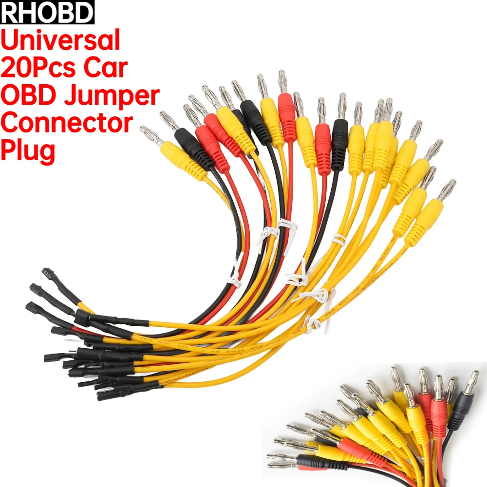 

20Pcs/lot Universal Car For OBD Jumper Connector Plug Fit For 20 Pin Smooth Transmission Jumper Cable Automobile Diagnostic Tool