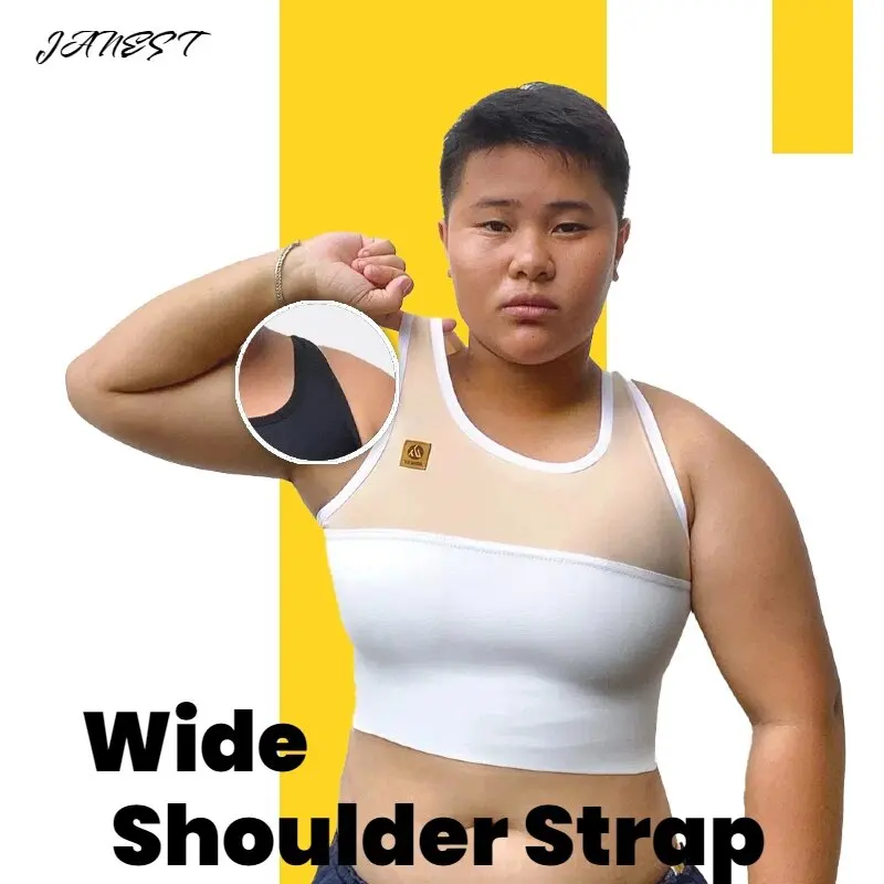Pullover Chest Binder Quickly Dry Sports Wear Binder Chest Top Short Vest Corsets Full Bandage Supports Plus Size