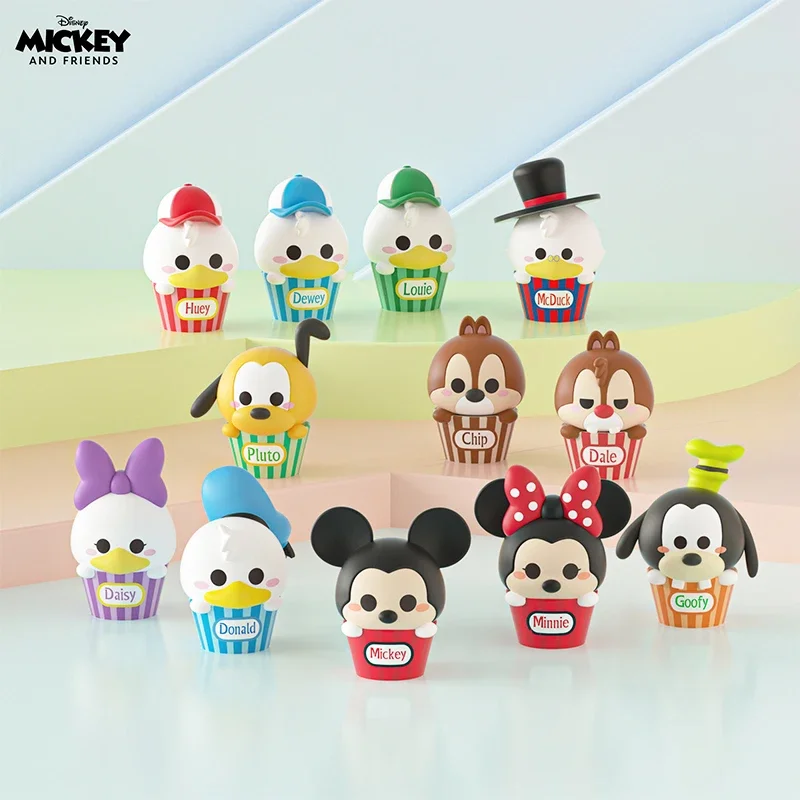 

Disney Figure Toys Mini Bean Series Mickey Minnie Chip Dale Donald Daisy Anime Action Figure Model Room Decoration Kids Gifts