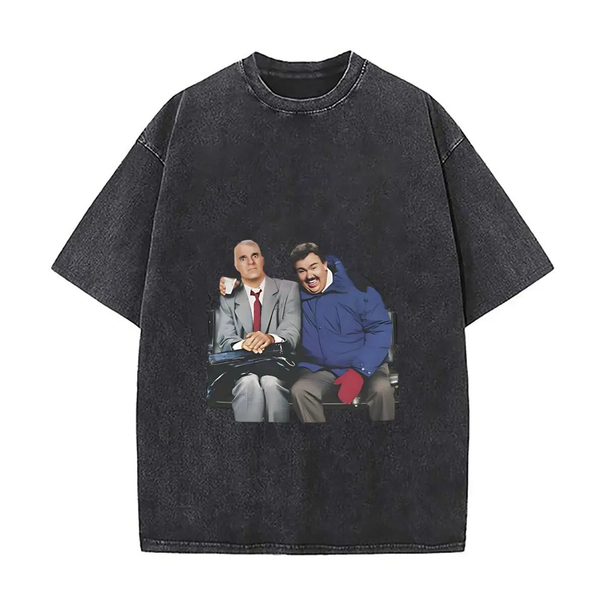 Comedy film Planes Trains And Automobiles 2025 Washed Vintage T-Shirts Street Hip Hop Retro Punk T Shirt