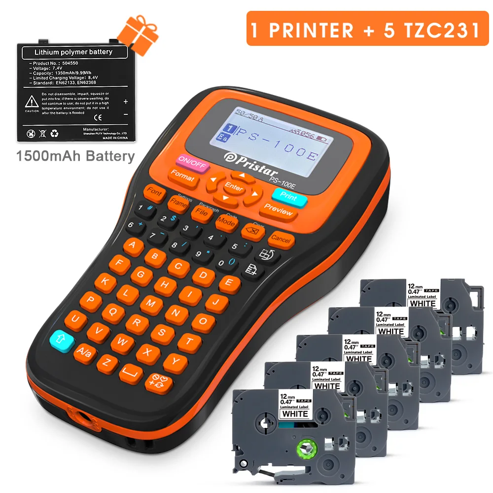 Stampante Etichette P Touch PS100E: La Soluzione Ideale per Organizzare il Tuo Spazio con Efficienza