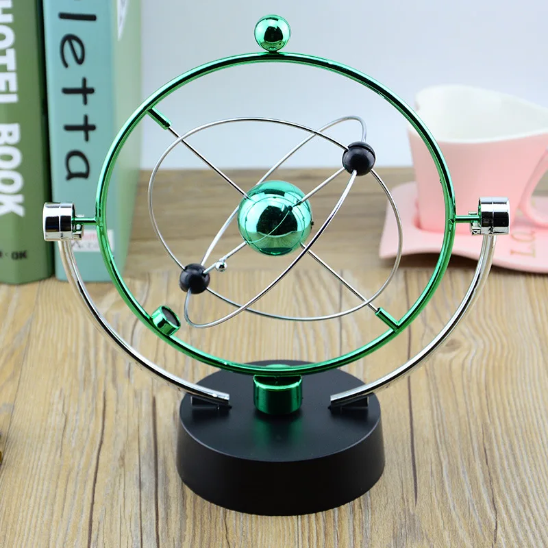 Colorful Galaxy Universe Celestial Swinger Magnetic Rotating Earth Perpetual Motion Device Electric Chaos Pendulum Science Decor