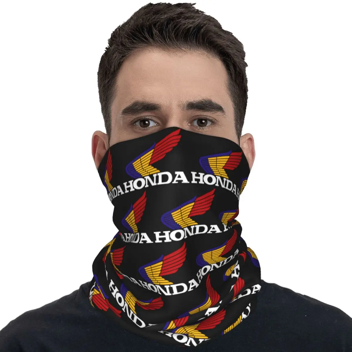 Hondas Racing Corporation Motorcycle Balaclava Riding Fishing Face Masks Man Retro UV  Cycling Mask Neck Warmer Scarf Bandana